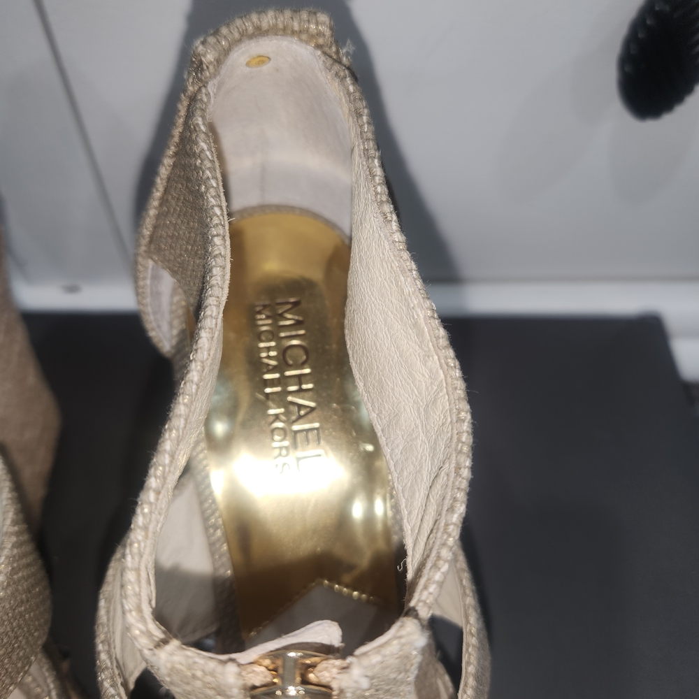Michael Kors Gold Wedge Sandals - Picture 4 of 4